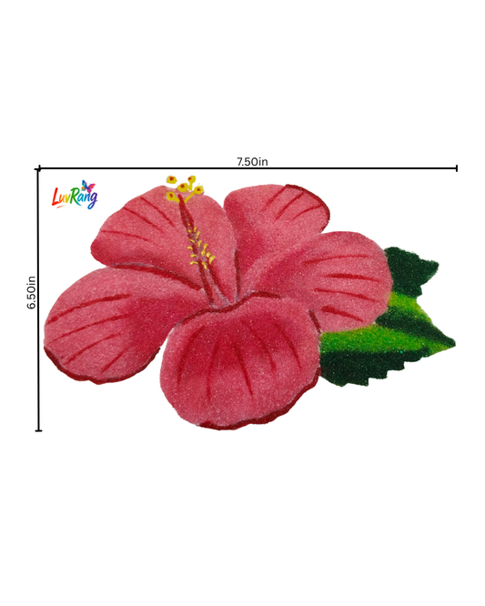 Hibiscus Flower Ready Rangoli – Reusable Pooja & Entrance Decor